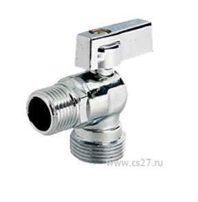 Кран шаровой 1/2" угловой без фильтра (наруж.-наруж.)