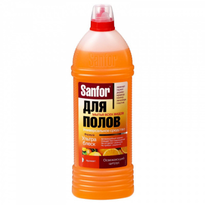 Средство для мытья полов 1л SANFOR