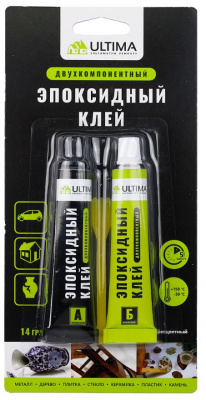 Клей эпоксидный 2-х компонентный бесцветный Ultima Epoxy