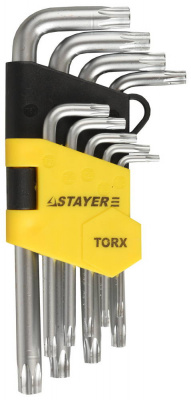 Ключи имбусовые 9шт тип Torx STAYER "Master"