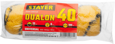 Ролик полиакрил 40*180мм малярный STAYER DUALON