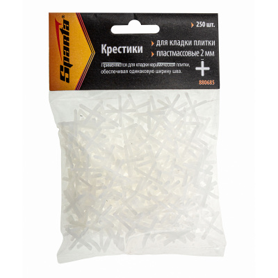 Крестики для плитки 2,0мм 250шт/уп, Sparta