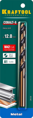 Сверло по металлу 12*151мм KRAFTOOL Cobalt