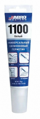 Герметик силиконовый универсальный белый 70мл ABRO Masters