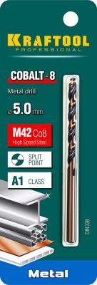 Сверло по металлу 5*86мм KRAFTOOL